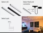 Reflektor na szynoprzewód Urail LUXE LED SH Zigbee GU10 4,8W 350lm 2200K-6500K 230V biały / tworzywo sztuczne