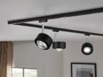 Reflektor na szynoprzewód URail ALDAN 8W 500lm 2700K-6500K 230V czarny matowy / metal