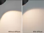 Reflektor na szynoprzewód URail ALDAN 8W 500lm 2700K-6500K 230V czarny matowy / metal