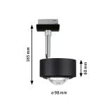 Reflektor na szynoprzewód URail ALDAN 8W 500lm 2700K-6500K 230V czarny matowy / metal