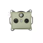 DOMO 01-1340-050 sz Gniazdo RTV-SAT przelotowe