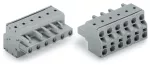 2-przewodowe gniazdo Push-in CAGE CLAMP®, szara 231-2209/026-000
