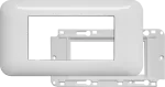KOS 45 Ramka podwójna + uchwyt do modułów 45x45 (wymiar zewn. 151x80) BIAŁY