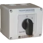 Łącznik Krzywkowy 40A, -4.8240 w obudowie OB14 z czołem zamykanym żółto/czerwonym
