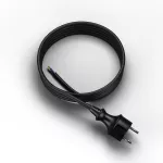 PP-40H/3M/2X1,5/H05VV-F Przewód przyłączeniowy z wtyczką prostą IP44 ; 2x1,5; H05VV-F; 3m; czarny