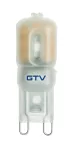 ŹRÓDŁO ŚWIATŁA LED, SMD 2835, PLASTIK, CIEPŁA BIAŁA, G9, 3W, AC 220-240V, KĄT ŚWIECENIA 360*, 240lm, 33mA, 3000K, ŚCIEMNIALNA