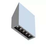 DENON SL90/B1 stropowy 15W/1500lm/12D/930, srebrny aluminiowy (mat struktura) RAL 9006