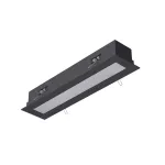 BURGOS Y1 wpust stropowy LED 9W/873lm/4000K, 230V, czarny głęboki (mat struktura) RAL 9005