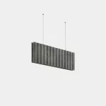 Lineal lighting system Infinite Pro Acoustic 1136mm Suspended Haloprisma 13.5W LED warm-white 3000K CRI 92 DALI-2/PUSH Dark grey felt IP20 1453lm AK23-13W9HPDSGB