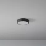 ABA T 307 plafon LED, 350mA 11W/2193lm/840/TD/CAS, 230V, czarny głęboki (mat struktura) RAL 9005
