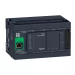 Modicon M241, sterownik, RJ45, Ethernet, CANopen, 14 wejść, 4 wyjścia PNP, 6 wyjść przekaźnikowych, 100...240 VAC