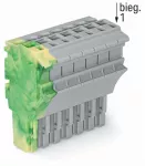 1-przewodowe gniazdo Push-in CAGE CLAMP®, żłt-ziel/szary 2022-108/000-037