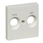 Merten, System M, płytka centralna oznaczona R/TV+SAT do gniazd antenowych, biel polarna