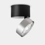 Spotlight Kiva Surface Ø95mm 13.2W LED warm-white 2700K CRI 92 22.7º DALI-2 Satin nickel 1172lm 15-8037-81-DS