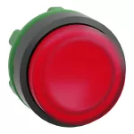 Napęd przycisku wystającego czerwony push push LED plastikowy bez oznaczenia Harmony XB5