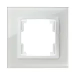 VOLANTE ramka pojedyncza szkło IP 20 - kolor biały