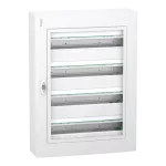 Obudowa PrismaSeT XS PSXS-4-24-NT-P, natynkowa, drzwi przezroczyste,  4 rzędy, 24 moduły w rzędzie, IP40, IK09