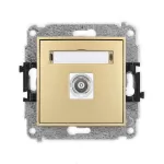 ICON Mechanizm gniazda pojedynczego BNC złoty