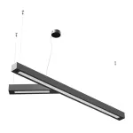 RAMITA T2 wisząca LED PHILIPS LV 45W/5500lm/3000K, 230V, czarny głęboki (mat struktura) RAL 9005