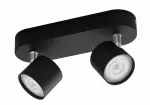 STAR bar/tube black 2x4.5W SELV Dim Oświetlenie punktowe