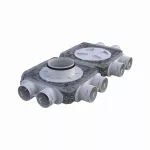 Rozdzielacz podwójny 8- króćcowy, 8x75/160 mm FlexiVent