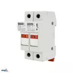 PODSTAWA BEZPIECZNIKOWA 2-POLOWA DO WKŁADEK 10x38 1000V DC MAX. 32A Z KONTROLKĄ SCHELINGER