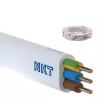 nkt instal YDYpżo 450/750 3x6 biały Kabel elektroenergetyczny, instalacyjny, wielożyłowy z izolacją PVC