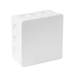 VP-03 Puszka n/t 86x86x40mm IP55 12-wl klik z osł. biała