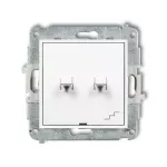 ICON Mechanizm łącznika podwójnego schodowego w stylu amerykańskim biały mat