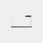 Lineal lighting system Apex Lineal Simple Pendant 1025mm 13.2W LED warm-white 2700K CRI 92 DALI Black IP40 1146lm AW14-12VAPLDS60
