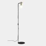 Floor lamp Nude Single Curved E27 15W Matte gold 1520lm 25-8522-05-DN