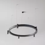 PEDRO 1400 wisząca LED RGBW + 3000K/CAS, 230V + SLM PremiumColor, L09, 5x1190lm/15D/930, 230V, czarny głęboki (mat struktura) RAL 9005