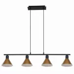 3160 Lampa wisząca Alvaro E14 4XMAX40W black+gold