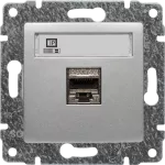 VENA Gniazdo komputerowe poj. RJ45, bez ramki, ALUMINIUM