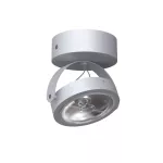 DEDRA C1Sd LED111 stropowy max. 1x20W, G53, 12V/DC, srebrny aluminiowy (mat struktura) RAL 9006