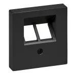 Merten, System M, płytka centralna mechanizmu RJ45, podwójna, antracyt