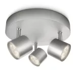 STAR plate/spiral aluminium 3x4.5W SELV Oświetlenie punktowe