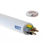 YDYżo 450/750 4x1,5 biały Kabel elektroenergetyczny, instalacyjny, wielożyłowy z izolacją PVC