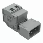 Wtyk 1-przewodowy CAGE CLAMP®, szary 231-603/032-000