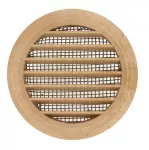 kratka wentylacyjna drzwiowa okrągła fi 47 mm, drewno jasne (opakowanie 4 szt.)