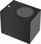 LAMPA ŚCIENNA ZEWN. CZARNA ALUM. 1XGU10