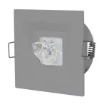 Oprawa LOVATO P LED 1W 130lm (opt. asym.) 1h jednozadaniowa szara
