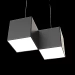 Oprawa NOISE DIAGON LED zw ED 700lm/840 PLX czarny mat 9 W