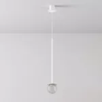CLAR 450 fi100 wisząca LED 2,7W/298lm/3000K, 230V, przewód transparentny, biały sygnałowy (mat) RAL 9003