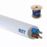 YDY 450/750 2x2,5 biały Kabel elektroenergetyczny, instalacyjny, wielożyłowy z izolacją PVC