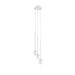 COTTON PANEL RH24, fi100 wisząca max.3x1,9W, G9, 230V, przewód transparentny, biały sygnałowy (mat struktura) RAL 9003