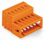 Wtyk 1-przewodowy CAGE CLAMP®, pełna ochrona przed błędnym wetknięciem. pomarańczowa 734-348