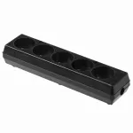 GN-560 Gniazdo pięciokrotne 5x2p; ,rozbieralne; czarny