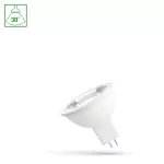 ŻARÓWKA LED MR16 12V 6W SMD WW z soczewką SPECTRUM