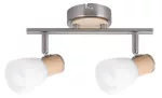 6487 Spot Gavin E14/2x40W chrom.sat./buk 230V, 50Hz